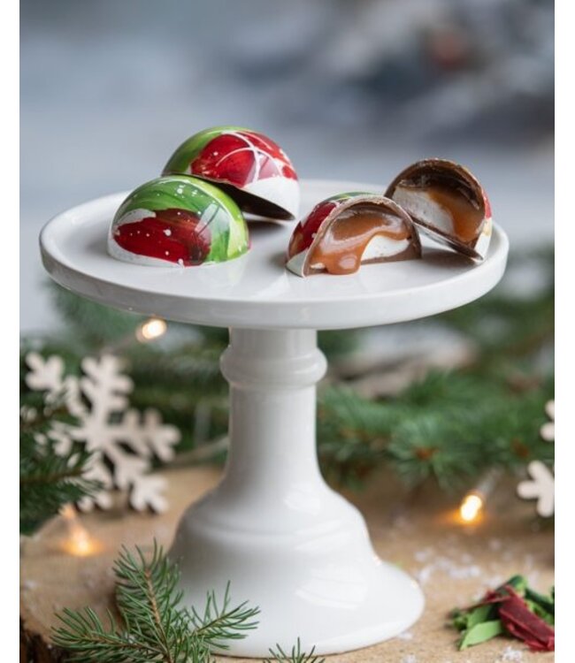 CHOCOLAT AU LAIT - BOULE DE NOËL CARAMEL ET GUIMAUVE