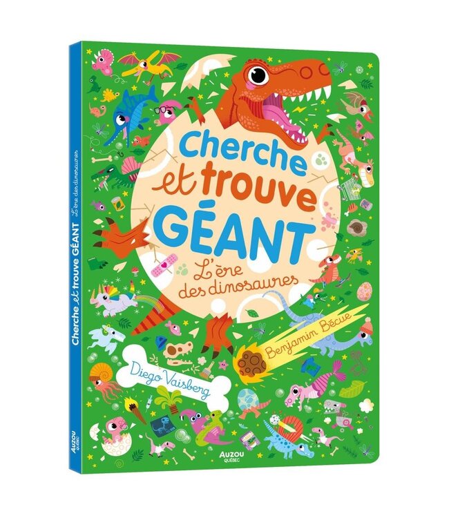 AUZOU Livre - cherche et trouve géant ; l'ère des dinosaures
