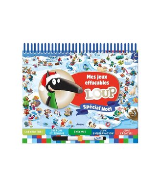 Mes jeux effacables Loup - spécial Noël