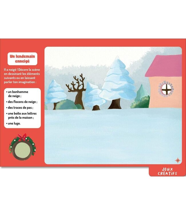 Mes jeux effacables Loup - spécial Noël