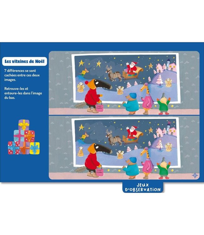 Mes jeux effacables Loup - spécial Noël