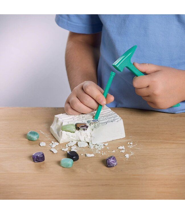 AUZOU Coffret - Ma bibliothèque de cristaux et pierres !