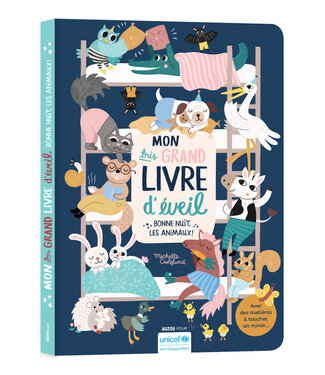 AUZOU Mon très grand livre d'éveil - Bonne nuit les animaux !