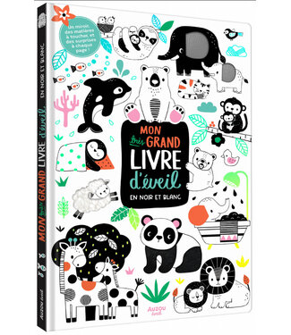 AUZOU Mon très grand livre d'éveil : En Noir et Blanc