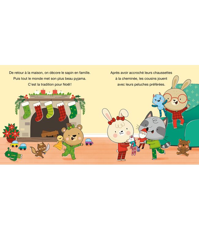 AUZOU Livre Zac et Zazou - Un Noël en pyjama