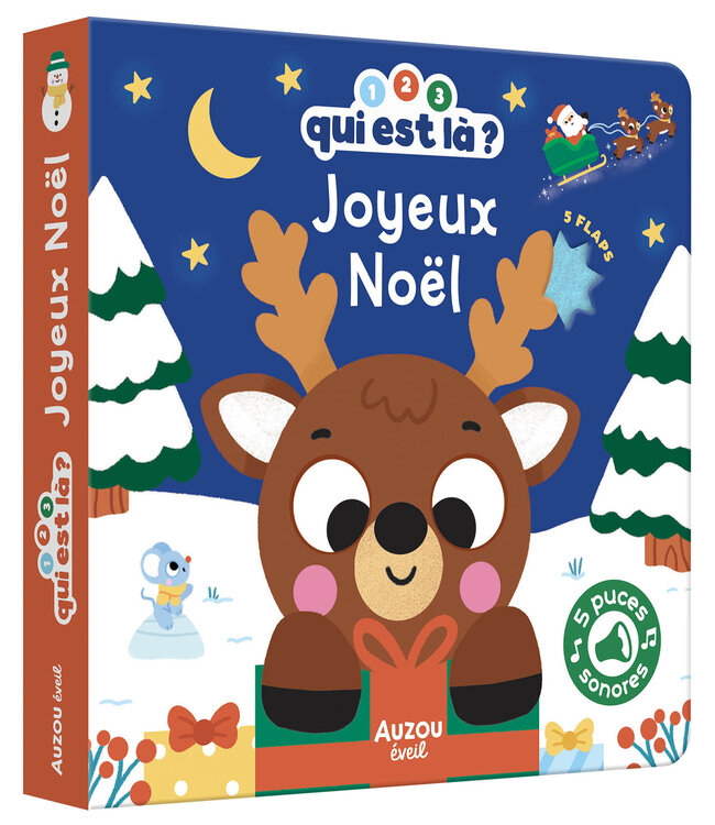 AUZOU Livre 1, 2, 3, qui est là ? - Joyeux Noël !