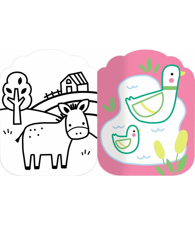 AUZOU JE COLORIE SANS DÉPASSER - LES ANIMAUX DE LA FERME