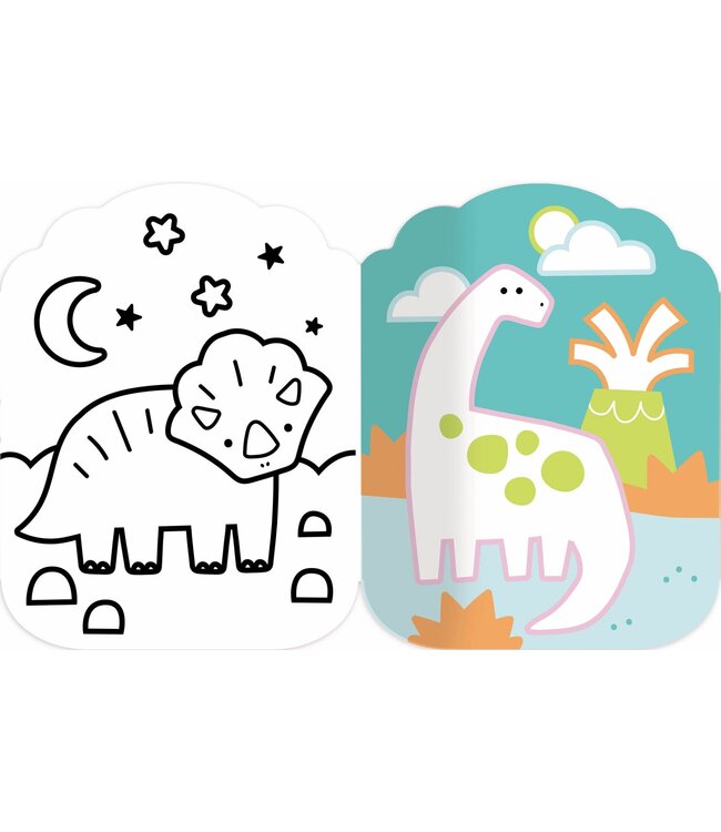 AUZOU JE COLORIE SANS DÉPASSER - LES DINOSAURES