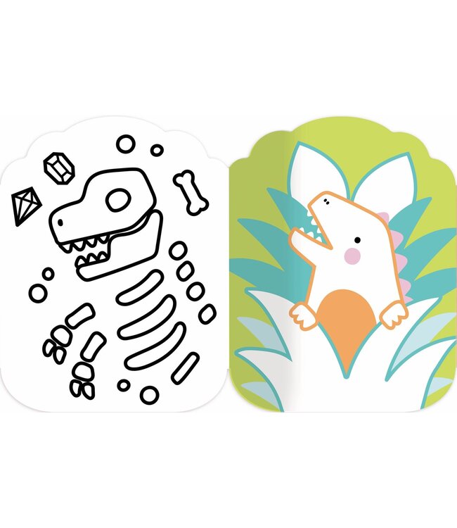 AUZOU JE COLORIE SANS DÉPASSER - LES DINOSAURES