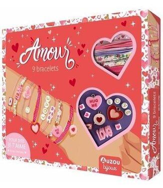 AUZOU ENSEMBLE 9 BRACELETS - AMOUR