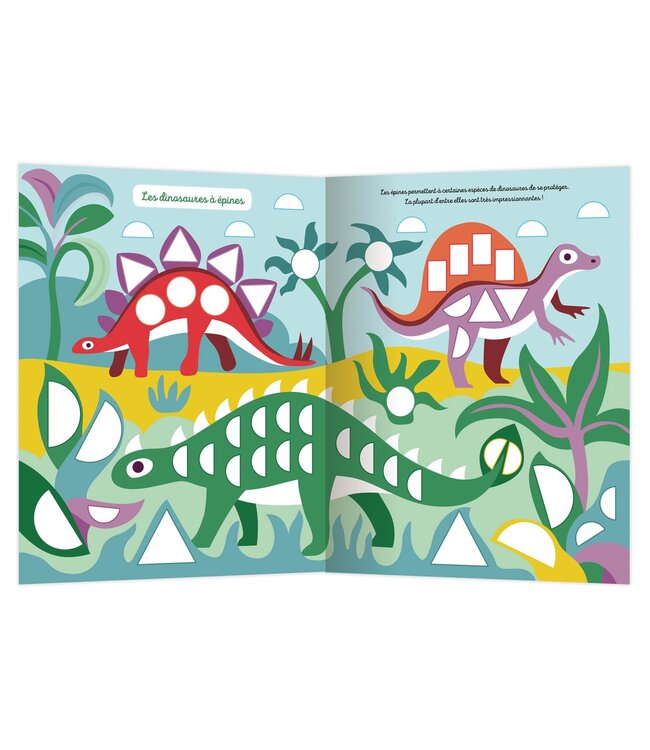 AUZOU MES TOUT PREMIERS AUTOCOLLANTS - 1000 PREMIÈRES GOMMETTES FORMES DINOSAURES