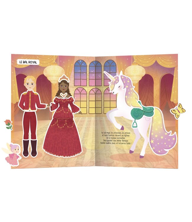 AUZOU MES AUTOCOLLANTS CRÉATIFS - LICORNES ET PRINCESSES