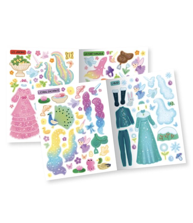 AUZOU MES AUTOCOLLANTS CRÉATIFS - LICORNES ET PRINCESSES