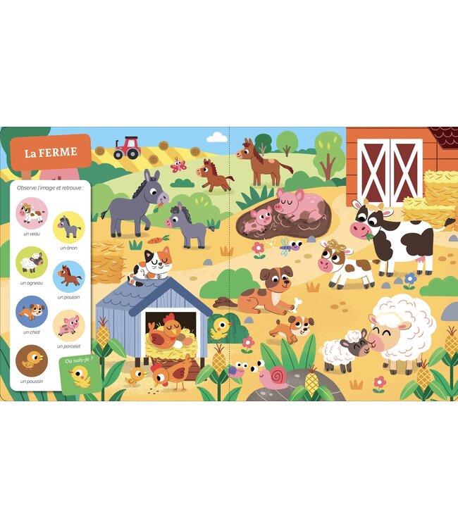 AUZOU CHERCHE ET TROUVE DES TOUT-PETITS - LES BÉBÉS ANIMAUX