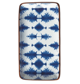 Blue & White Graphic Tray