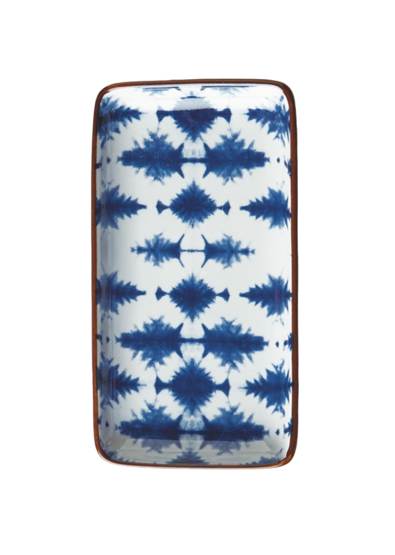 Blue & White Graphic Tray