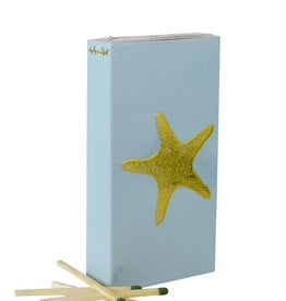 Blue & Gold Starfish Boxed Matches