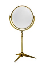 Vintage Brass Mirror on Stand