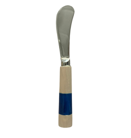 Spreader with Blue Stripe Wood Handle