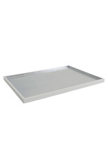 White & Silver Leaf Lacquered Tray
