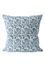 Blue & White Floral Vine Pillow