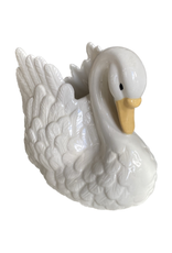 Vintage Hand-Painted Ceramic Swan