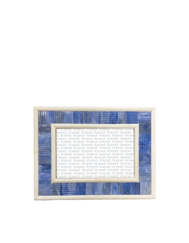 Blue & Ivory Inlay Frame 4x6