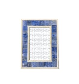 Blue & Ivory Inlay Frame 5x7