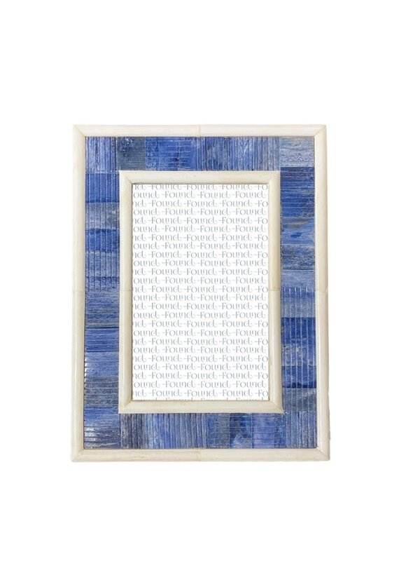 Blue & Ivory Inlay Frame 5x7