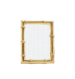 Gold Metal Bamboo Frame 5x7