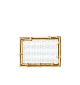 Gold Metal Bamboo Frame 4x6