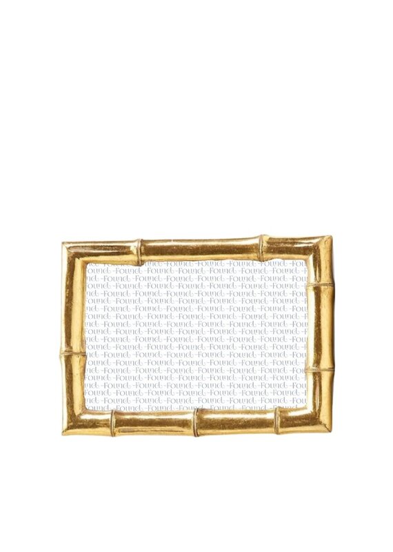 Gold Metal Bamboo Frame 4x6