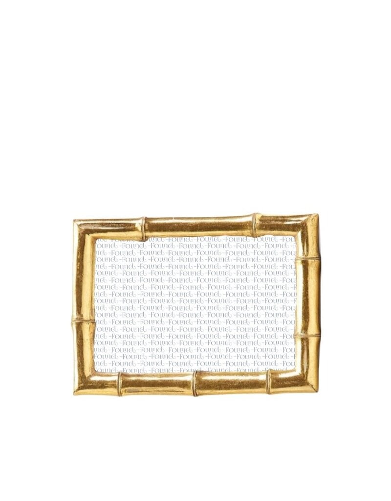 Gold Metal Bamboo Frame 4x6