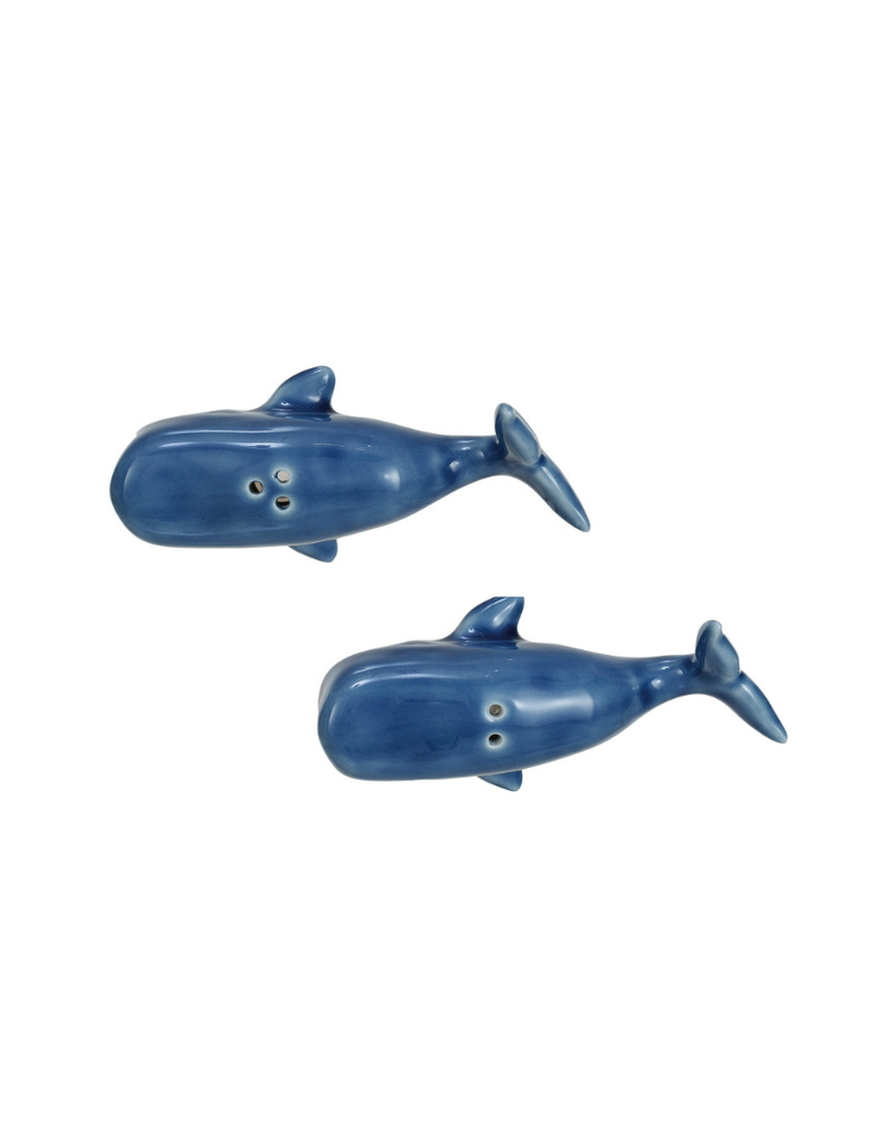 Blue Whale Salt & Pepper Shakers