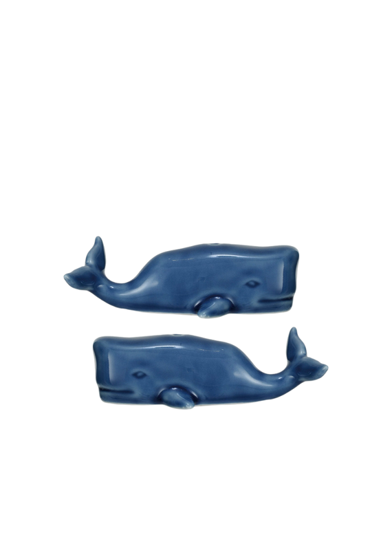 Blue Whale Salt & Pepper Shaker Set