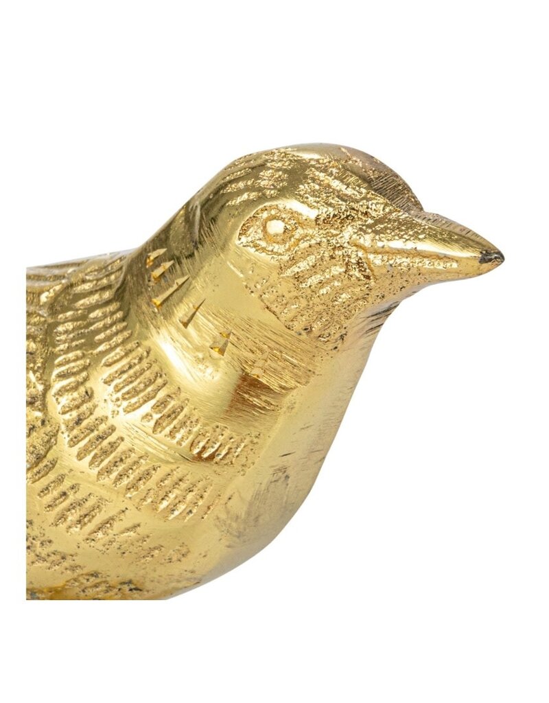 Gold Metal Standing Bird