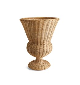 Woven Wicker Urn