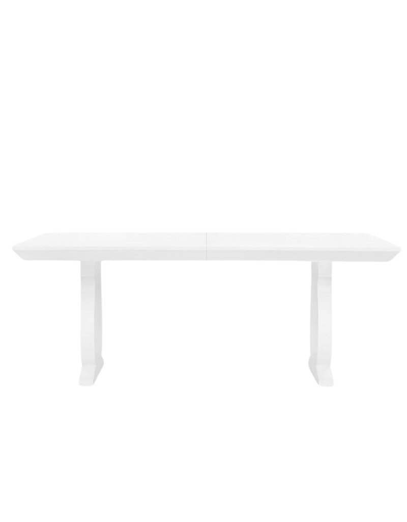 White Lacquer Dining Table