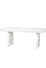 White Lacquer Dining Table
