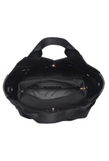 Black Wide Woven Neoprene Bag