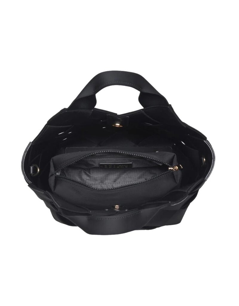 Black Wide Woven Neoprene Bag