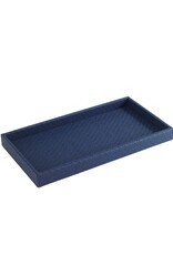 Navy Woven Rectangular Vanity Tray