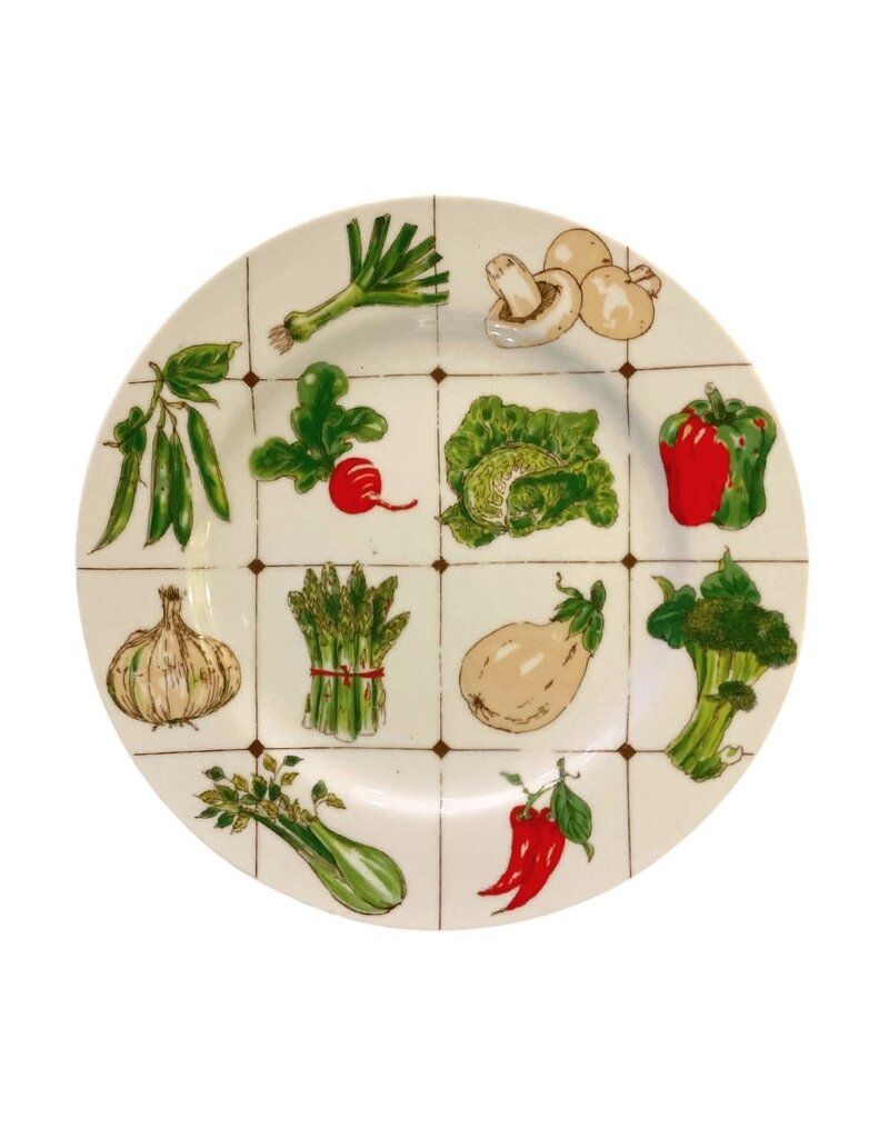Vintage Set of 8 George Briard Vegetable Dinner Plates