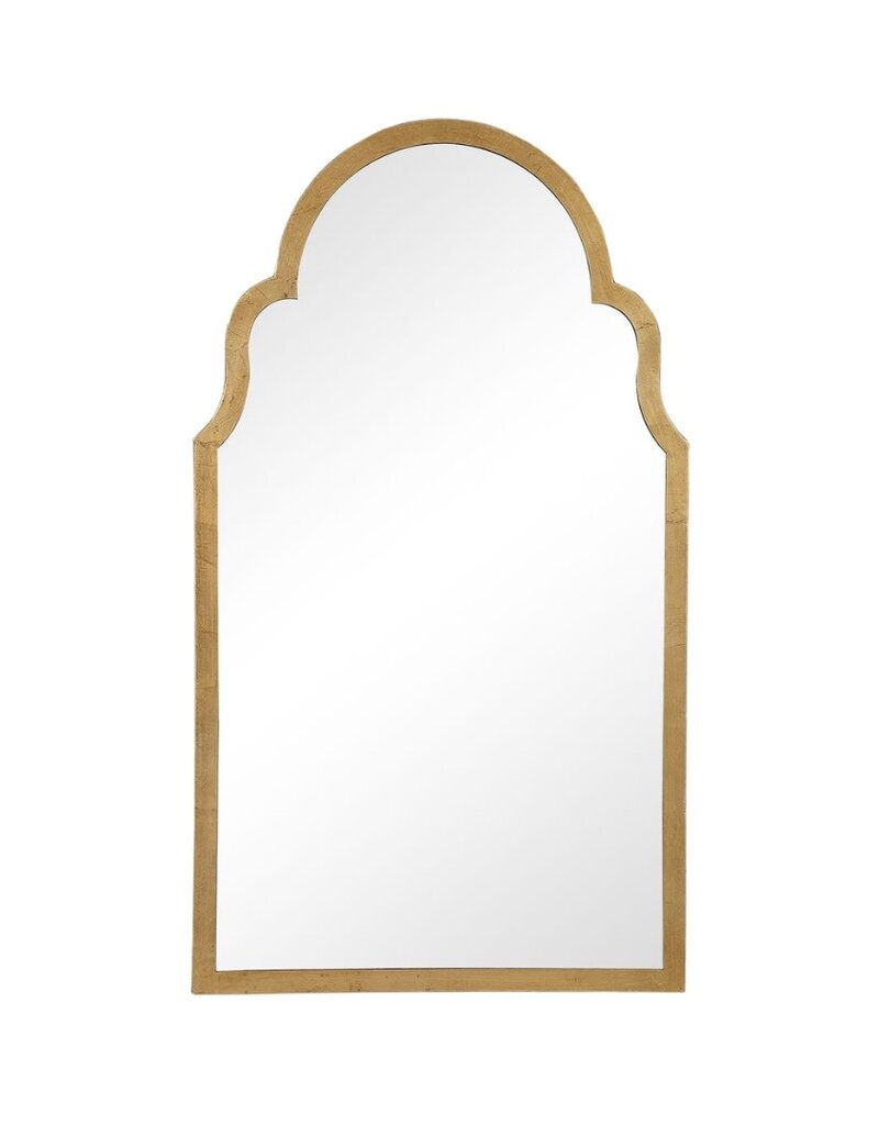 Gold Curved Arch Mirror
