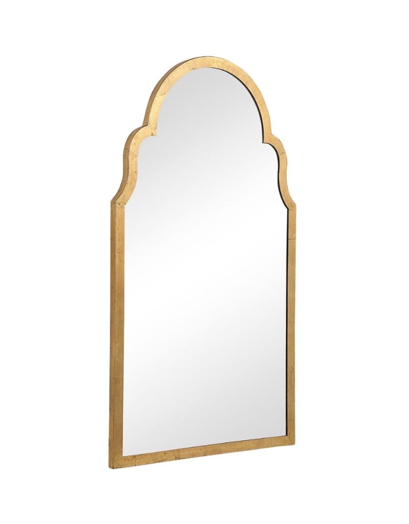 Gold Curved Arch Mirror