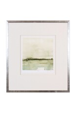 Framed Green Watercolor Horizon