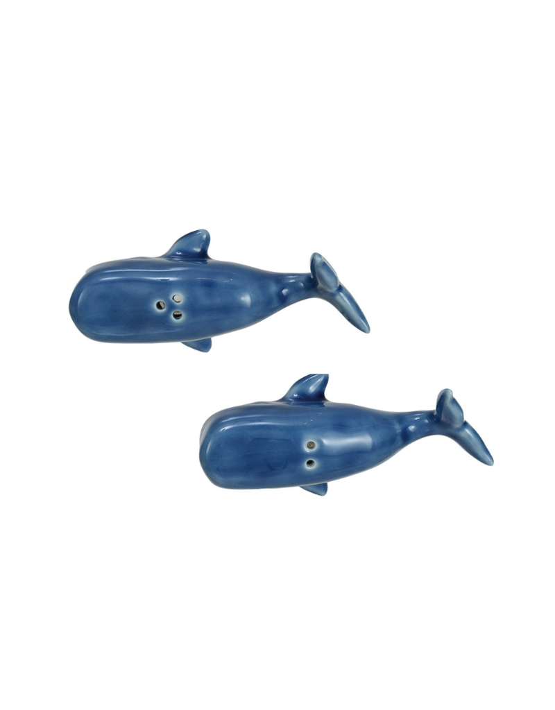 Blue Whale Salt & Pepper Shaker Set