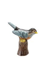 Multi-Colored Ceramic Bird & Branch Vase