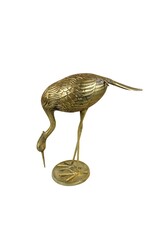 Vintage Pair of Brass Long Legged Cranes