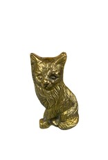 Vintage Small Brass Cat